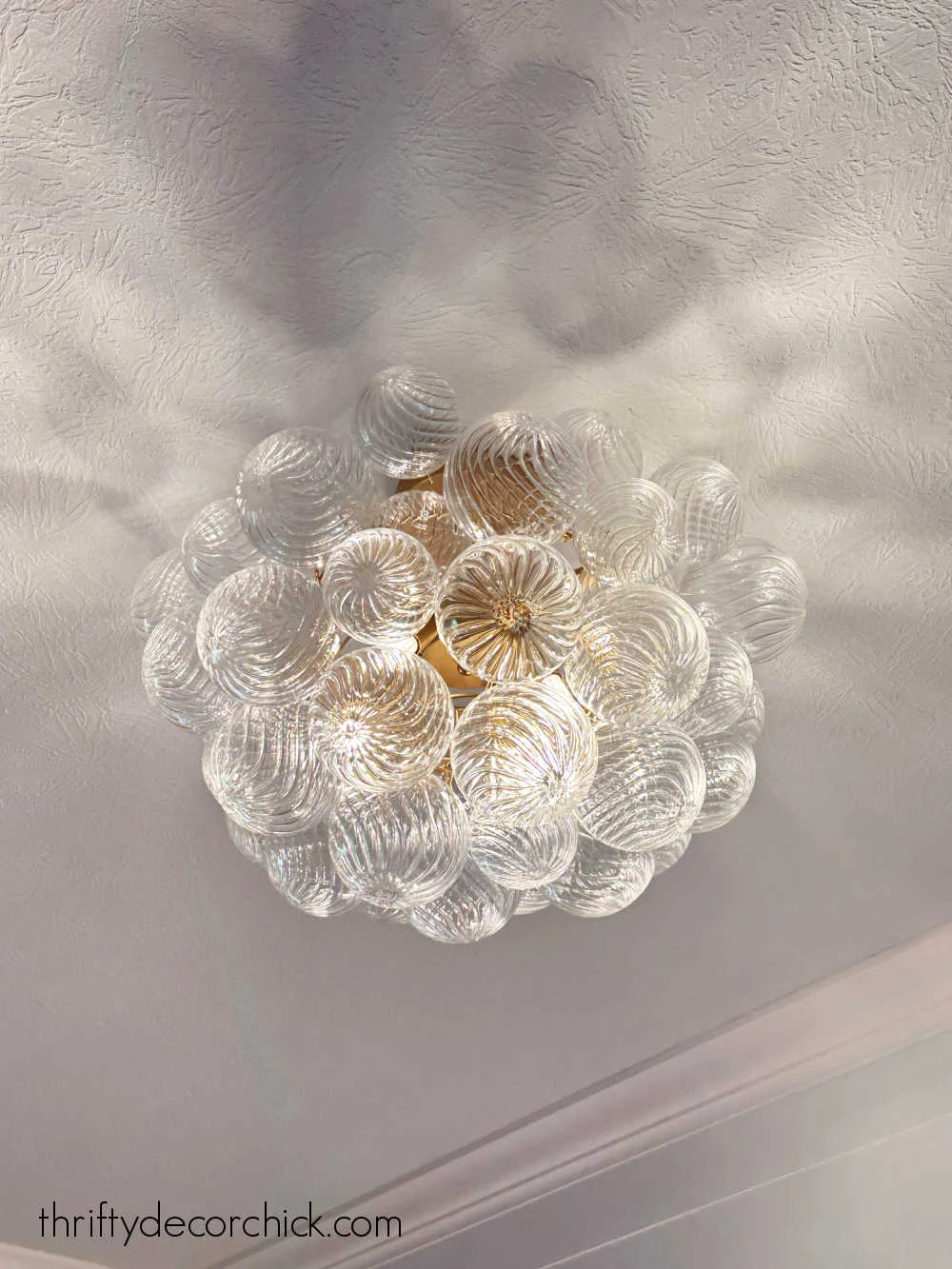 small bubble ball light fixture